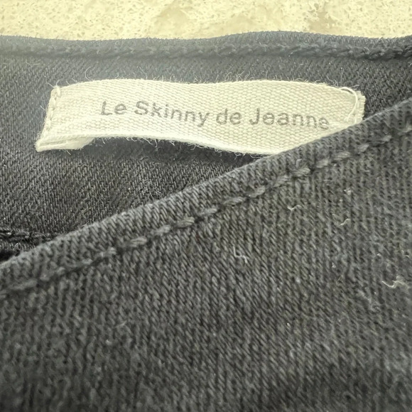 FRAME Black  DENIM LE SKINNY DE JEANNE Jeans Size 24 - Picture 5 of 9